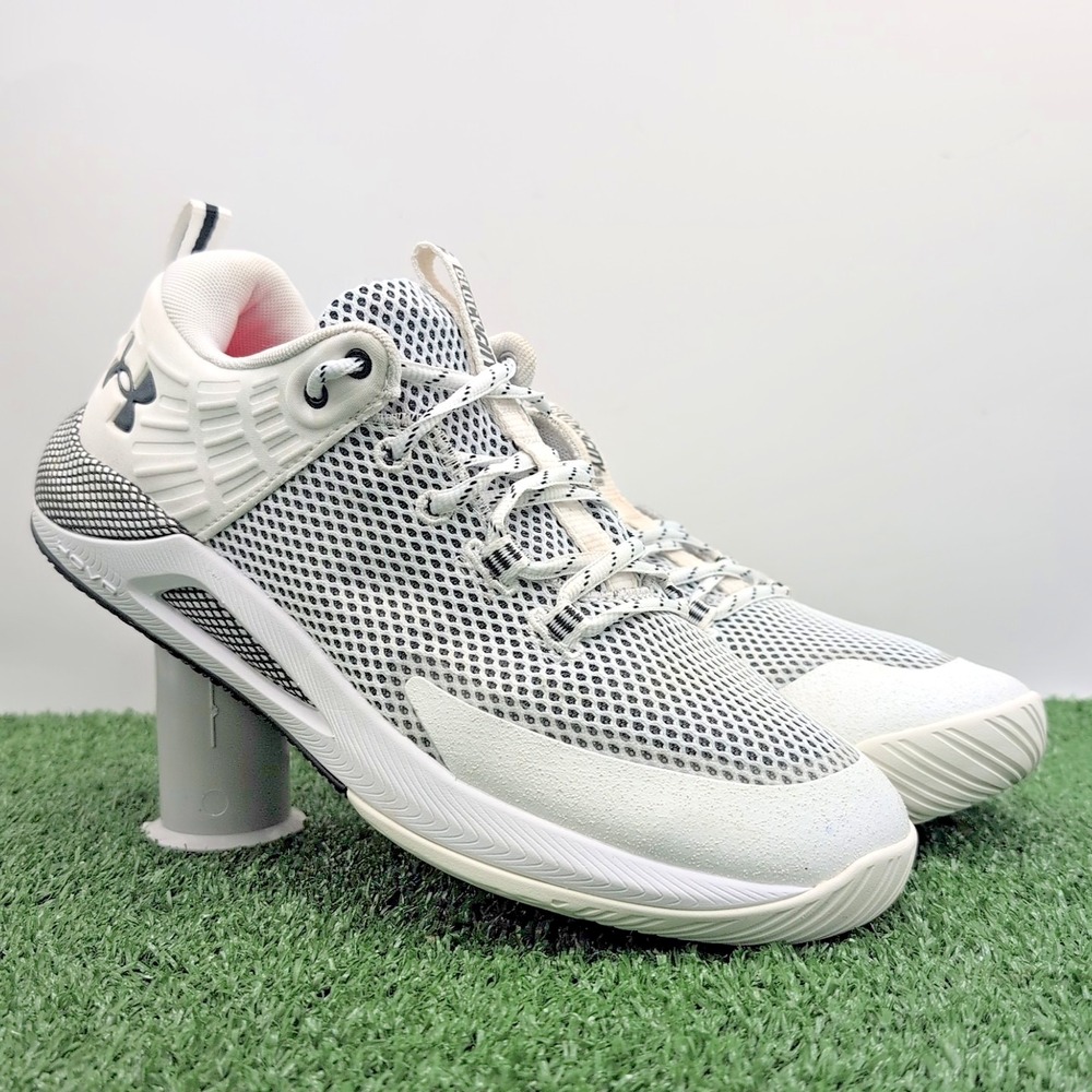 Under Armour OVR Block City‎ Shoes Women's 11.5 M Medium White Black Sneakers